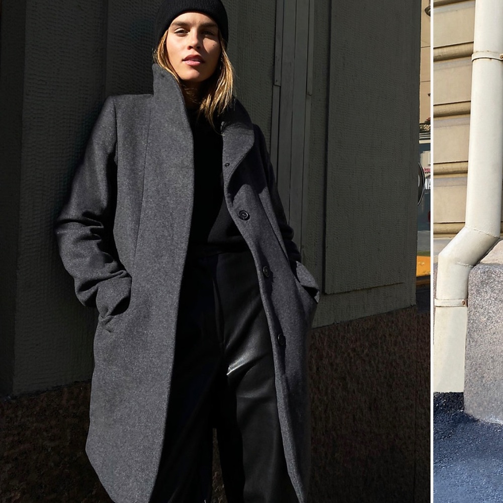 Aritzia Wilfred Cocoon Coat XS